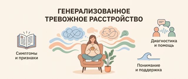 Генерализованное тревожное расстройство (ГТР): симптомы и критерии