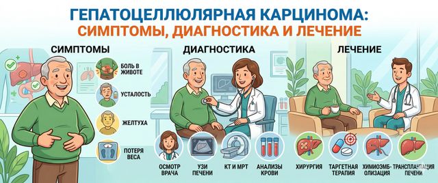 Гепатоцеллюлярная карцинома: симптомы, диагностика и лечение