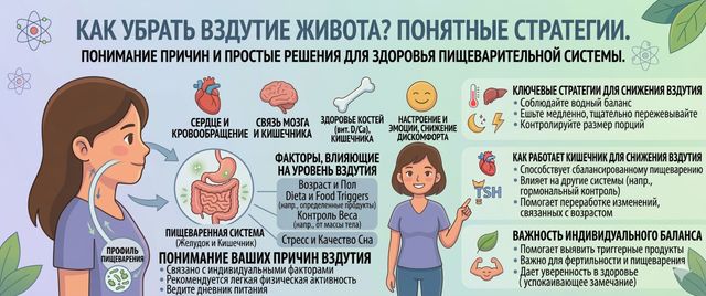 Как убрать вздутие живота: причины, лечение и питание