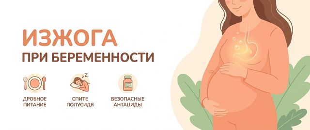 Изжога при беременности: причины и как избавиться от неё