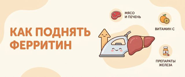 Как поднять ферритин: питание, препараты железа и сроки