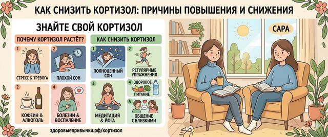 Как снизить кортизол: причины повышения и снижения в организме