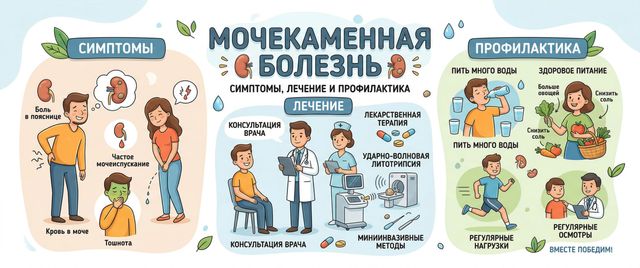 Мочекаменная болезнь: симптомы, лечение и профилактика камней