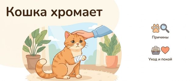 Кошка хромает: травма, артроз или тромбоэмболия — что делать