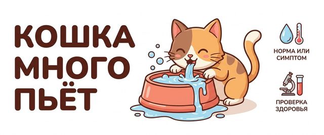 Кошка много пьёт и много писает: почки, диабет или щитовидка