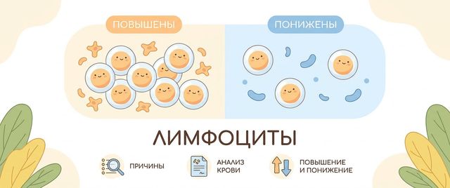 Лимфоциты повышены или понижены: причины и что делать