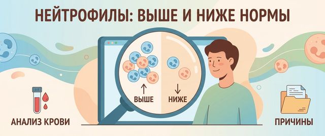Нейтрофилы повышены или понижены: причины и что делать