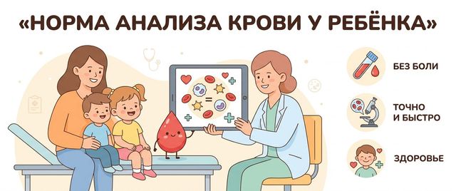 Норма анализа крови у ребёнка: показатели по возрасту