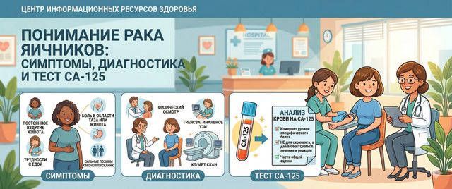 Рак яичников: симптомы, диагностика и онкомаркер CA-125