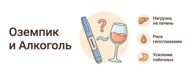 Оземпик и алкоголь: чем рискуют и что говорят данные
