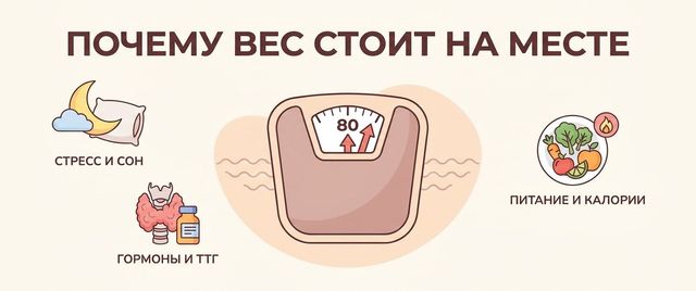 Почему вес стоит на месте (плато при похудении): причины и что делать