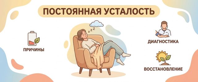 Постоянная усталость и сонливость: причины и что делать