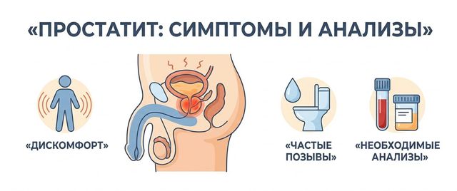 Простатит: симптомы у мужчин и какие анализы сдать