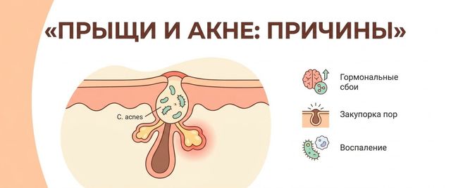 Прыщи и акне: причины, гормоны и какие анализы сдавать