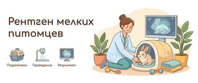 Рентген и УЗИ кролика, хомяка, морской свинки и попугая