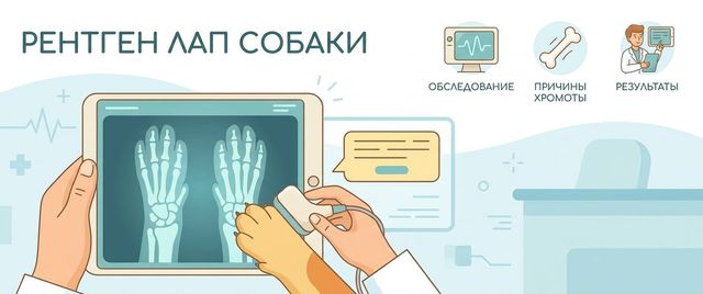 Рентген лап и суставов собаки: дисплазия и что видно на снимке