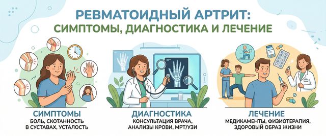 Ревматоидный артрит: симптомы, диагностика и лечение