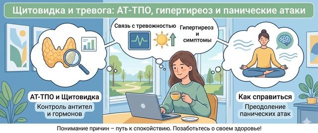 Щитовидка и тревога: АТ-ТПО, гипертиреоз и панические атаки