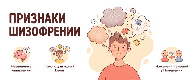 Признаки шизофрении: ранние симптомы и что это такое