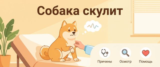 Собака скулит: боль, тревога или требование внимания