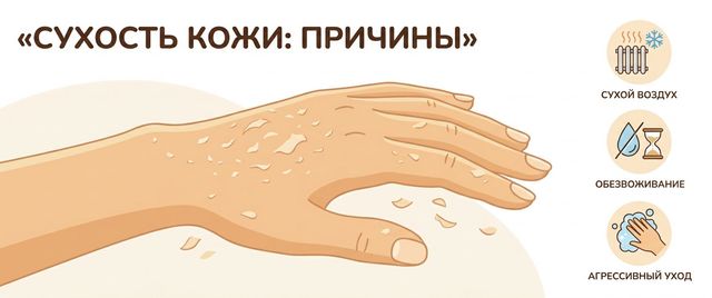 Сухость и шелушение кожи: причины и какие анализы сдать