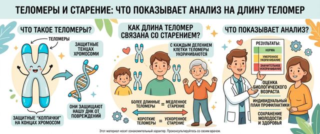 Теломеры и старение: что показывает анализ на длину теломер