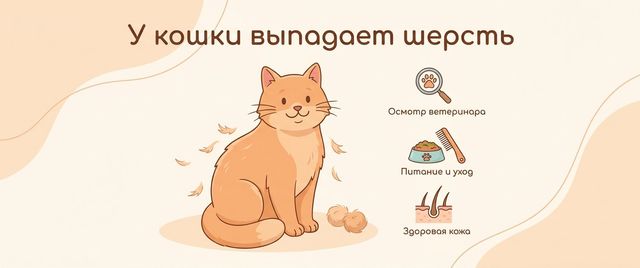 У кошки выпадает шерсть и залысины: зуд, аллергия или гормоны
