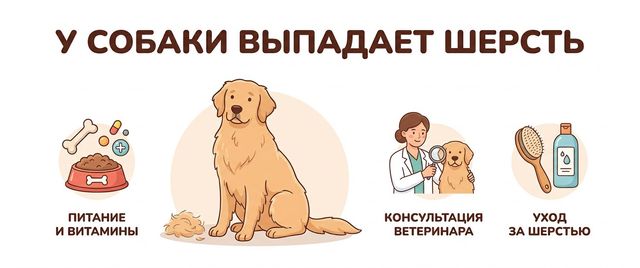 У собаки выпадает шерсть: линька, аллергия или гормоны