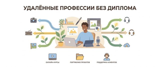 Удалённые профессии и вход без диплома: как выбирать
