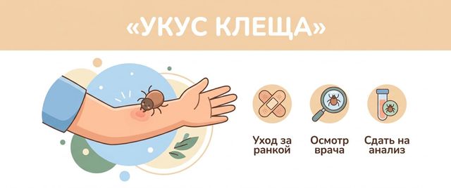Укус клеща: что делать, как вытащить и куда сдать клеща