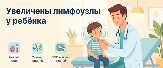 Увеличены лимфоузлы у ребёнка: когда это норма, а когда нет