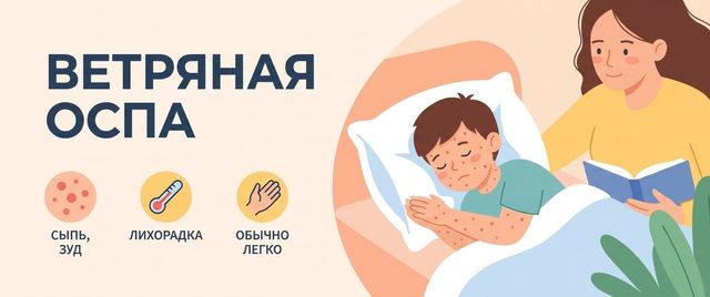 Ветряная оспа (ветрянка): симптомы, у взрослых и сколько заразна