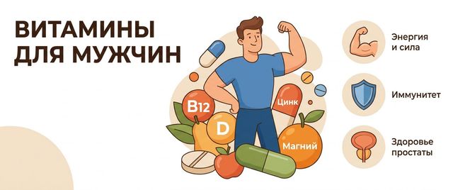 Витамины для мужчин: какие реально нужны и для чего