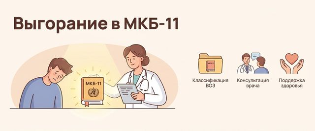 Выгорание в МКБ-11: диагноз, больничный и что это значит