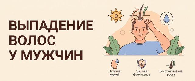 Выпадение волос у мужчин: причины, анализы и лечение