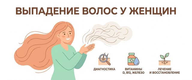 Выпадение волос у женщин: причины, анализы и что помогает