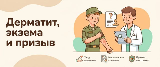 Берут ли в армию с дерматитом и экземой: статья 62 Расписания