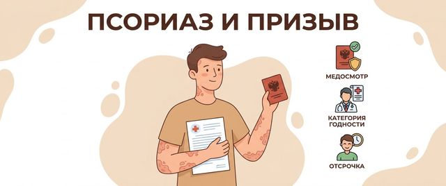 Берут ли в армию с псориазом: что решает статья 62 Расписания