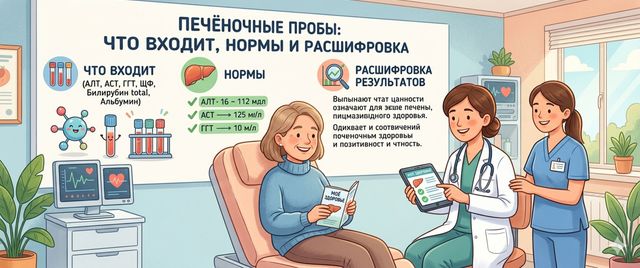 Печёночные пробы: что входит, нормы и расшифровка показателей