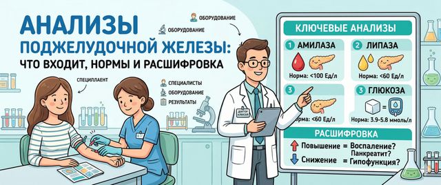Анализы поджелудочной железы: что входит, нормы и расшифровка
