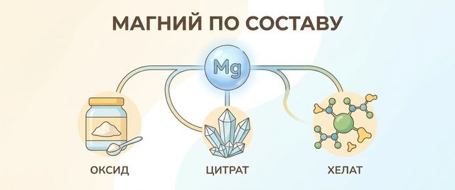 Магний цитрат, хелат, глицинат или В6: что выбрать по составу