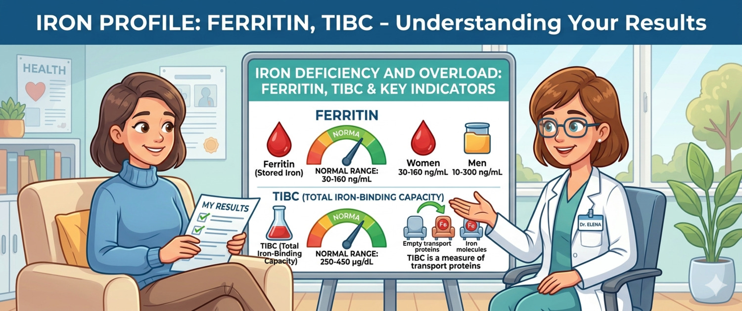Iron Panel Reference Ranges Iron Panel: Ferritin, Serum Iron and TIBC — Normal Ranges — LabReadAI
